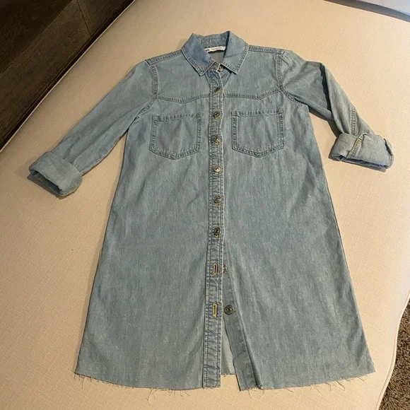 zara grey denim dress Zara | Dresses | Grey Denim Dress